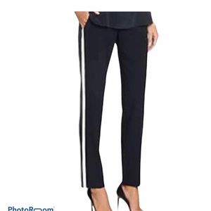 Vince Three Stripe Tuxedo Pant Lightweight Wool